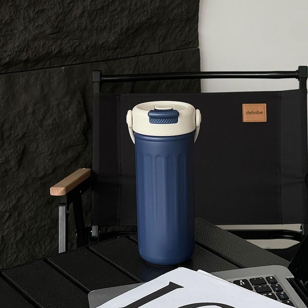 Stylish Insulated Cup For Women Portable Stainless Steel Water Bottle With Straw Ideal For Office And Travel