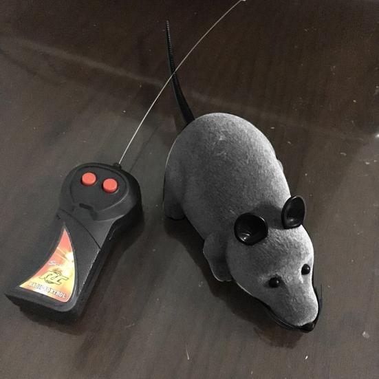 Pet Cats Kitten Funny Wireless Remote Control False Mouse Plush Doll Playing Toy