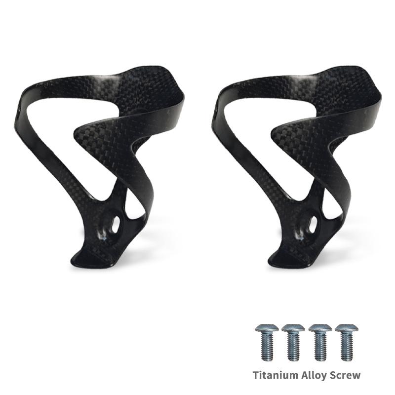 3K Carbon Fiber Bicycle Water Bottle Cage Ultralig Matte Glossy MTB Road Bike Bottle Holder Bike Accessories Bottle Set 2PCS
