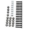 Skateboard Hardware Kit Longboard Mounting Hardware with 16 Screws 16 Nuts 8 Washers 25mm