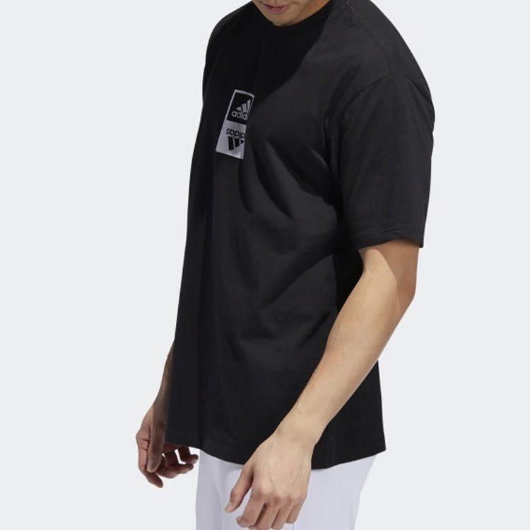 Adidas T Shirts Men's Black Crew Neck Moderate Straight Fit ED8292