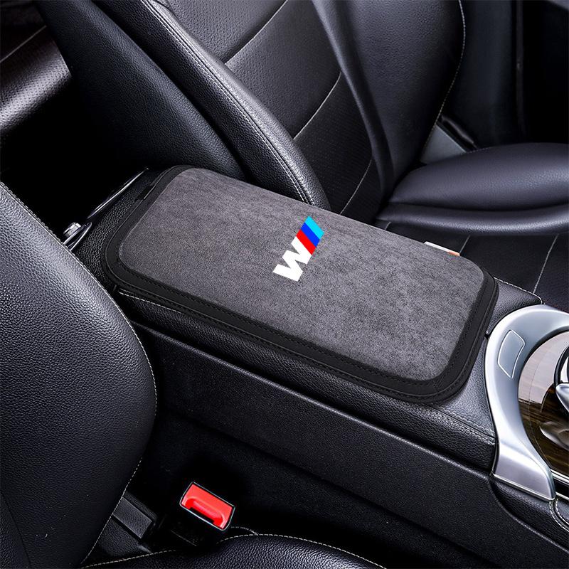 Leather Car Armrest Box Pad Auto Armrest Mat Accessories For BMW 1 3 5 7 Series M X1 X3 X4 X5 F10 F15 F16 F20 F30 M3 M4 E34 E46 HV0