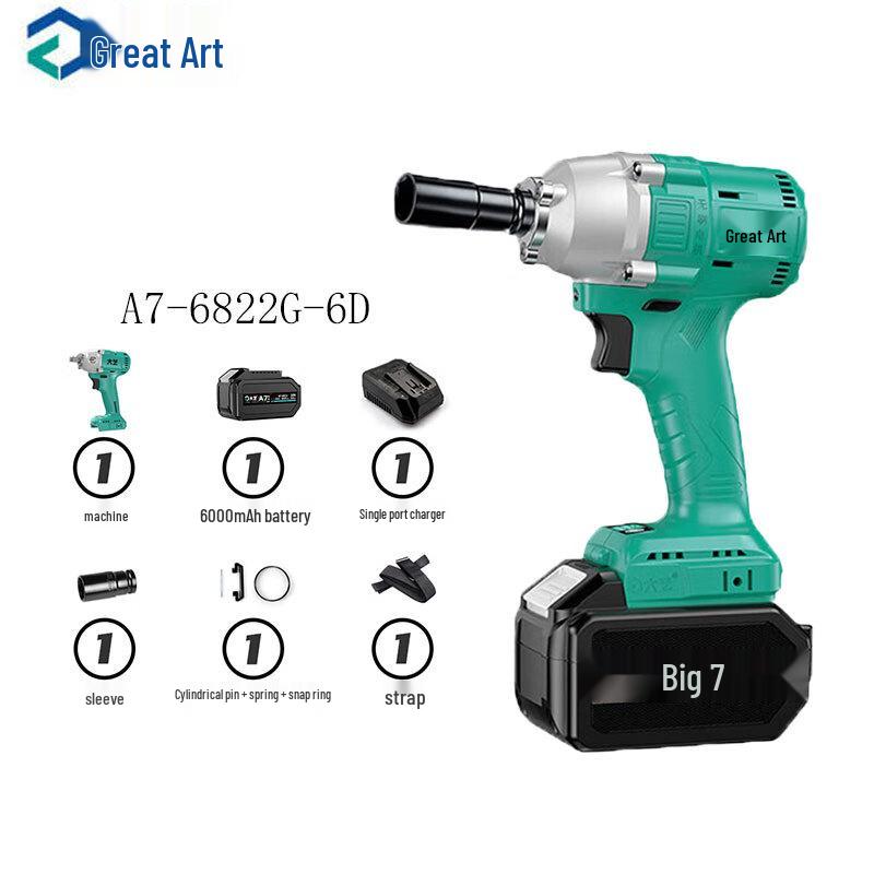 DAYI Cordless Brushless Electric Impact Wrench CN plug (adapter included)