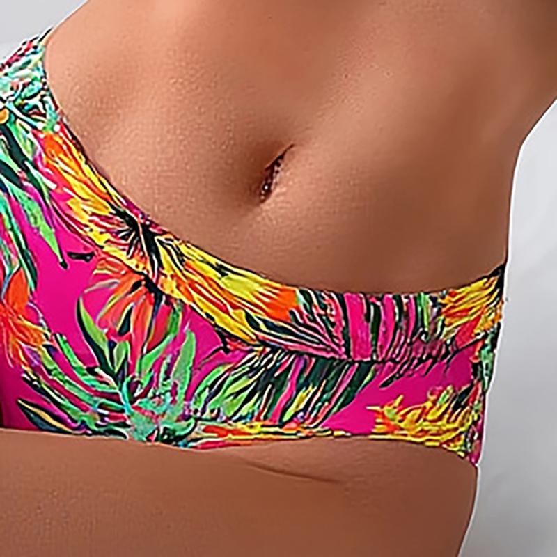 Nová sada bikin Tištěné Sexy plavky Dvoudílné plavky pro ženy Horký pramen Plážové plavky Mikro bikiny