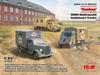 ICM Sankas WW2 German Medical Transport Vehicle Set Plastic Model DS3523 1/35 (Car)