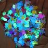 500Pcs Cartoon 3D Luminous Turtle DIY Night Glow Miniature Figurines Dopamine Colored Mini Resin Animals Fairy Garden Decoration
