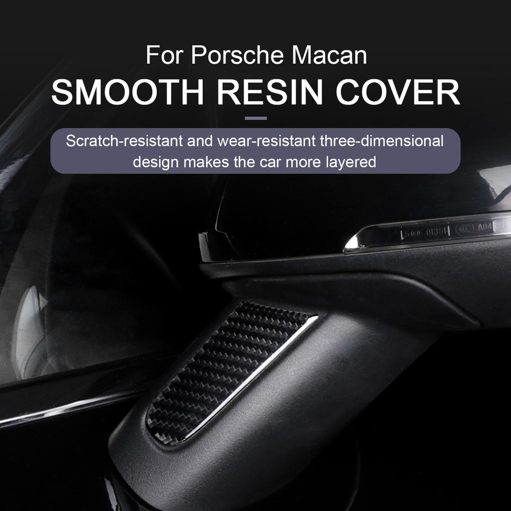 Anti-Scratch Trim Sticker Carbon Fiber Rearview Mirror Protector Anti-Rub Strip Sticker Anti-Collision Strip For Porsche Macan