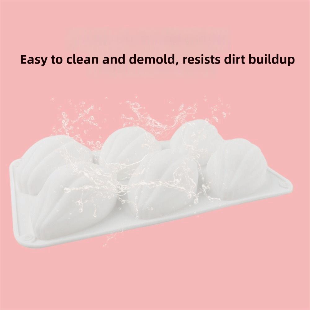 Heat Resistant Cocoa Fruit Silicone Mold 6/8 Cavity Baking Mold Portable Pudding Mold  Chocolate