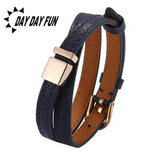 Stylish Wolf Head Braided Leather Bracelet