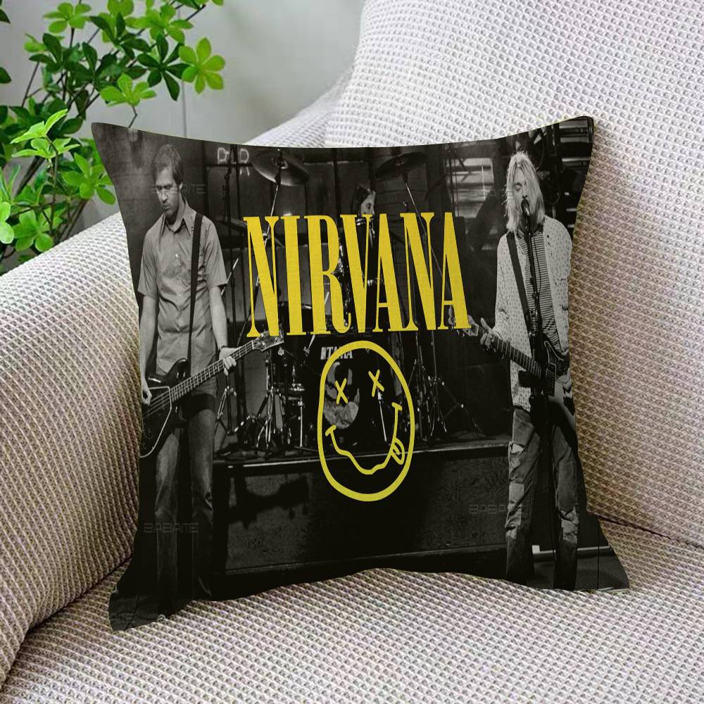 N-Nirvana Anime Pillow Cover Design Cushion Cover Decor Holiday Decorati