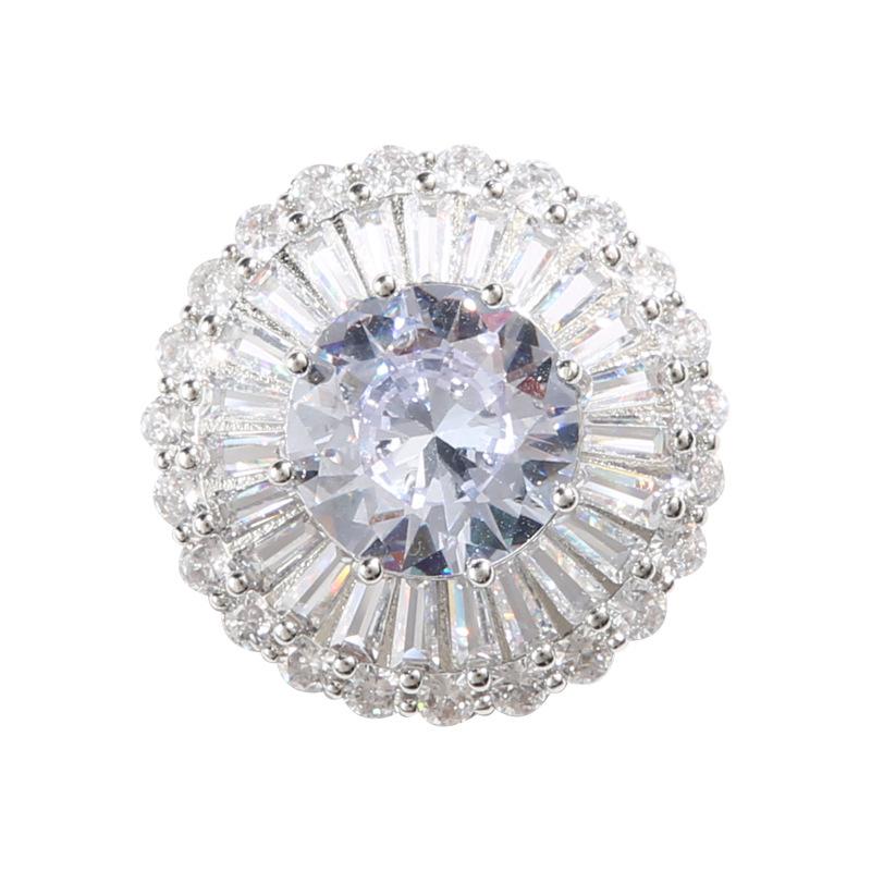 Premium Zircon Button Crystal Diamond Coat Fashion Decoration Exquisite Buttons Rhinestone Diamond High-End Clothes Buttons