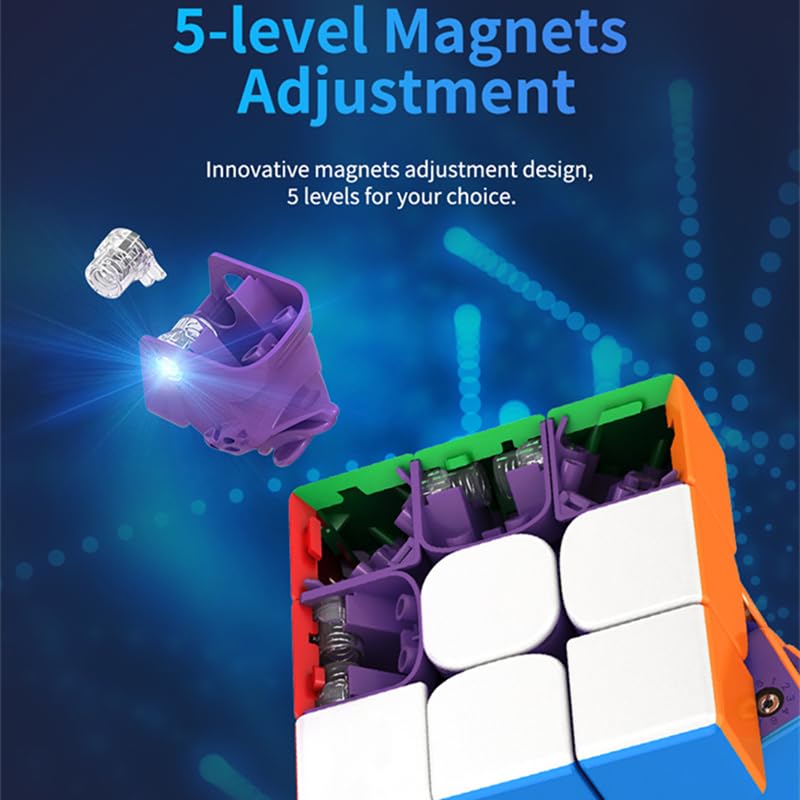 Bucubke Moyu Weilong WRM Maglev 3x3 2021 Magic Cube Weilong Magnetic Levitation Puzzle Magic Cube MFJS 3x3x3 Weilong WR M 2021 Magnetic Levitation