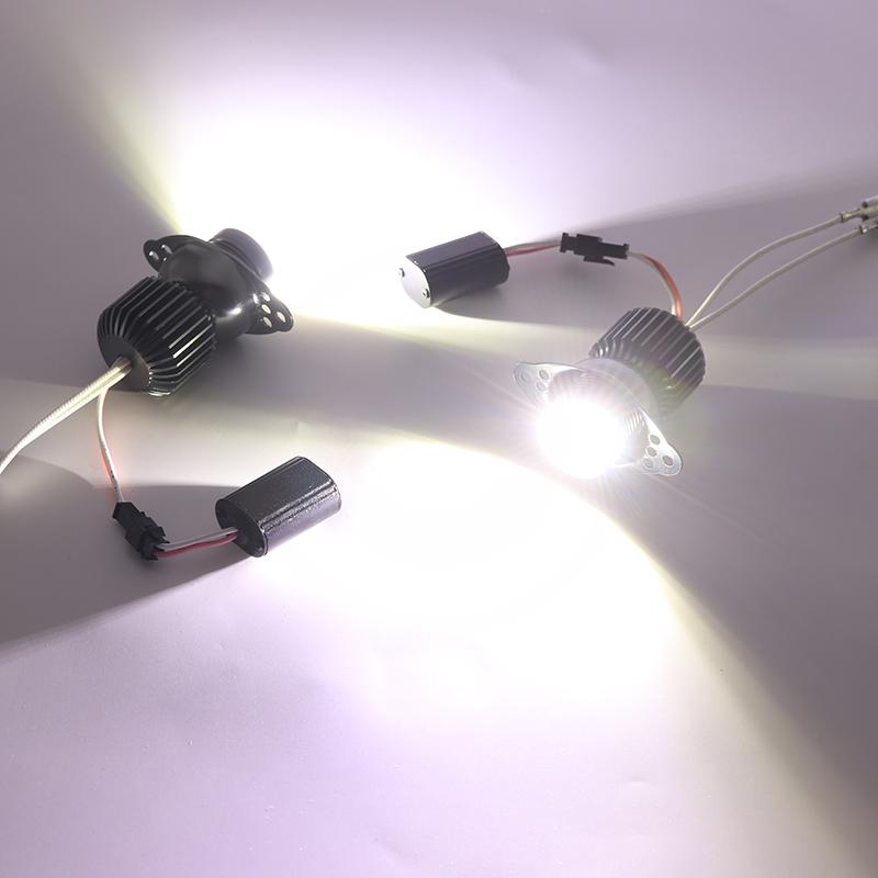Daytime Light 160W/pair 6000K White Color DRL LED Marker Light Angel Eyes Bulbs for BMW 3 Series E90 E91 LCI Halogen 09-11