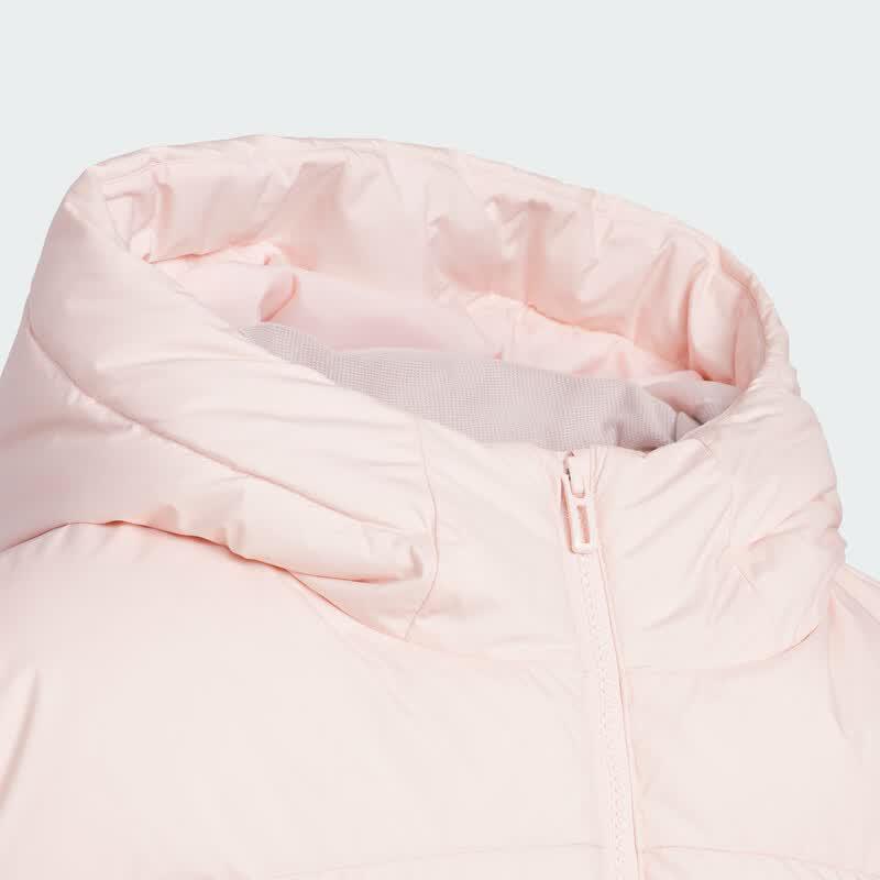 Adidas Girls' 3-Stripes Hooded Down Jacket