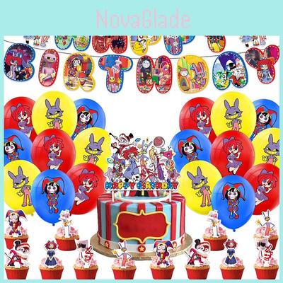 Das erstaunliche digitale Zirkus-Ballon-Set Papiermaterial Europäischer und amerikanischer Stil Perfekt für Geburtstagsfeiern