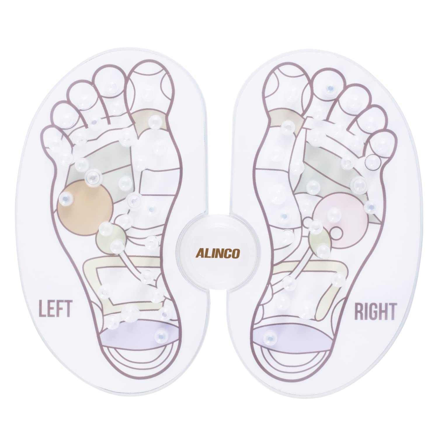 

ALINCO Foot Weight Capacity Approximately Adjustable Left and Improves Blood Relieves Swelling and Foot Reflexology White Massager, 100kg, Right, белый