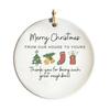 Neighbors Christmas Ornament Thank You Gift for Good Neighbors Welcome to The Neighborhood Holiday Ceramic Tree Ornament