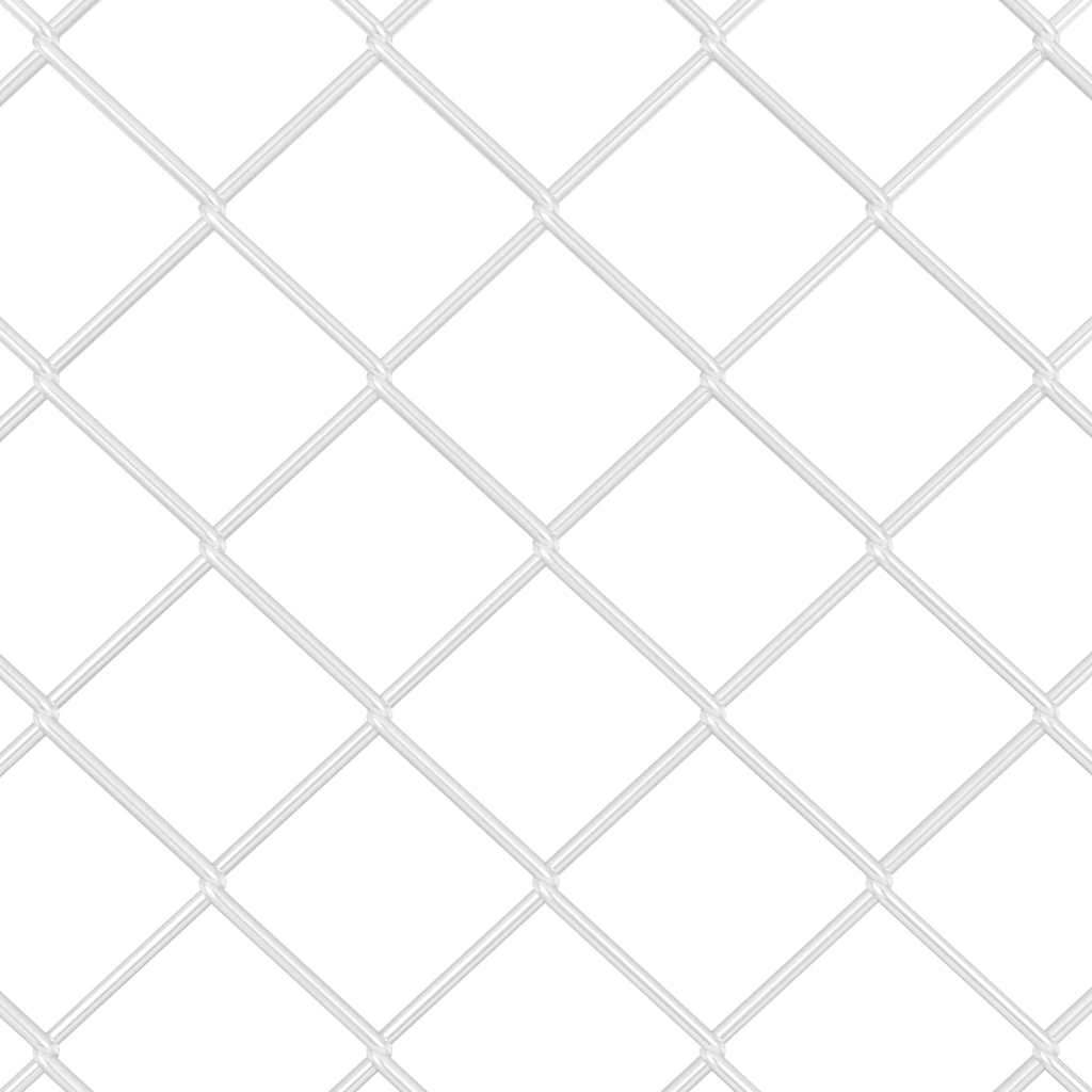 Chain Link Fence with Posts 10 x 1.6 m (W x H) Hot Dip Galvanized Steel