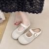 Slippers 2025 women's summer outer wear bag head new casual hollow breathable mesh flat bottom small fragrant wind lazy cool slippers