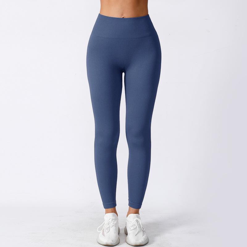 Yingshang Women's High Waist Seamless Yoga Pants - Hip Lift, Tight, High Elastic, Perfect for Running and Fitness, Autumn Wear.