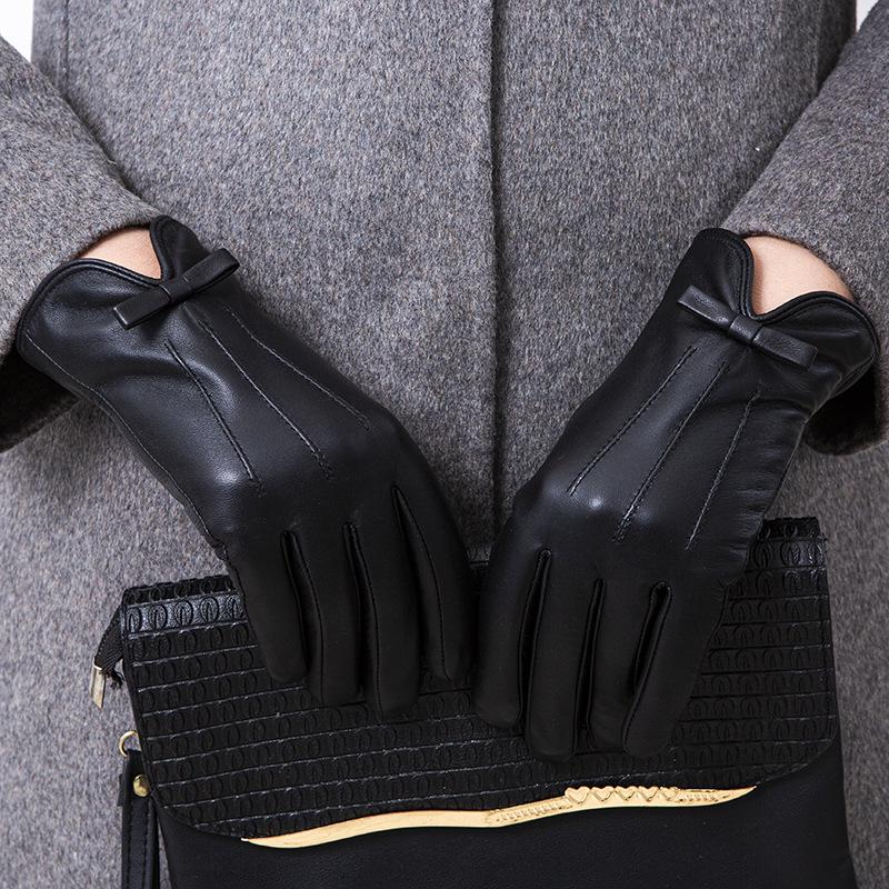 Damenhandschuhe aus echtem Lammleder - Dick, Warm, Ideal für Herbst und Winter