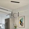 Modern Minimalist Dining Room Chandelier Nordic Long Style Household Pendant Light For The Kitchen Light Creative Design Led