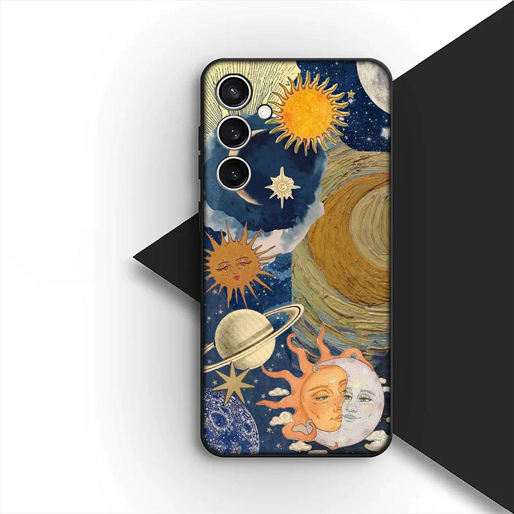 Protective Cover Sun Moon Funny Face Stars for Huawei P30 P20 Mate 20 10 Pro Lite Y7A Y8S Y7 Y9 Prime 2019 Phone Case