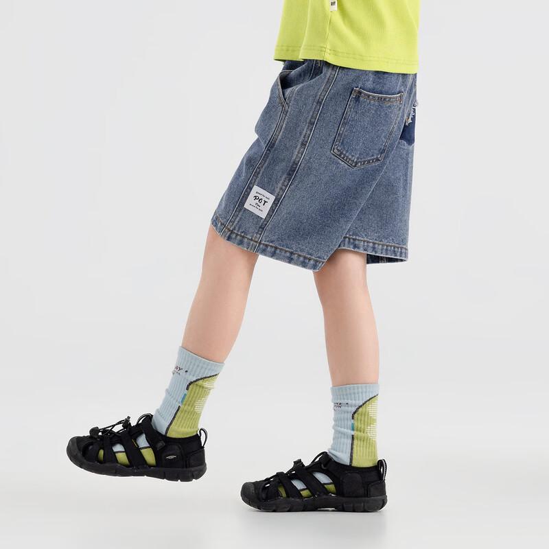 Boys' Washed Denim Casual Shorts