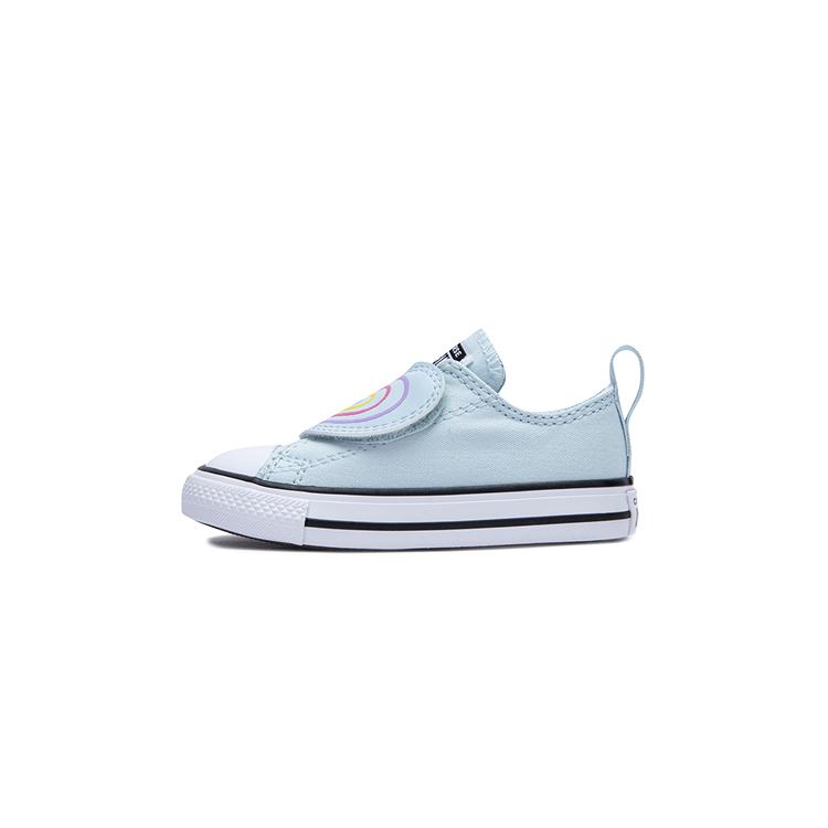 Converse Chuck Taylor All Star EasyOn Low TD Heart Strap Baby Sneakers Blue Winter-Slay-Blue White A08380C