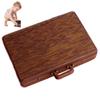 Rock Collection Box for Kids Wooden Storage Suitcase with 33 PCS Stone Educational Science Kits