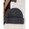 Simple and Versatile Solid Color Wool Hat Autumn and Winter Warm Woolen Hat Knitted Hat for Men and Women