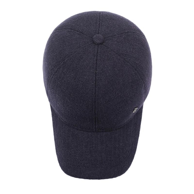 Hat Men's Winter Velvet Ear Protection Warm Cap for Middle-Aged and Elderly Father Outdoor Cold-Proof Baseball Cotton Cap