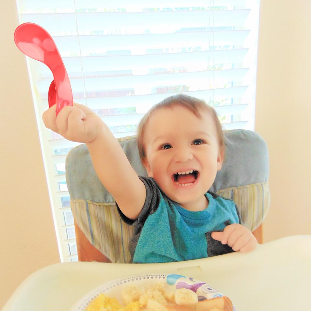 Portable Tableware Sets Antislip Utensils Infant Training Twist Fork Spoon Suit Baby 2Pcs/Set