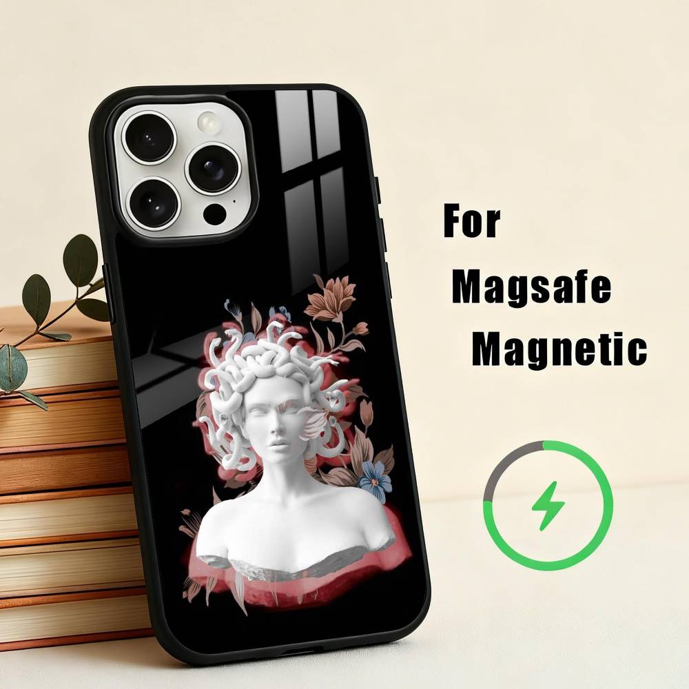 Medusa Greek Mythology Look At Me  Phone Case For iPhone 17,16,15,14,13,12,Plus,Pro,Max for Magsafe Magnetic Wireless Charging
