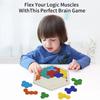 3D Hexagonal Wooden Puzzles Educational Toys For Children Kids Preschool Tangram Board Brain Test Game Montessori Toys Gifts