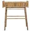 Garden Planter with Stand Natural 100 X 38 X 114 Cm Bamboo