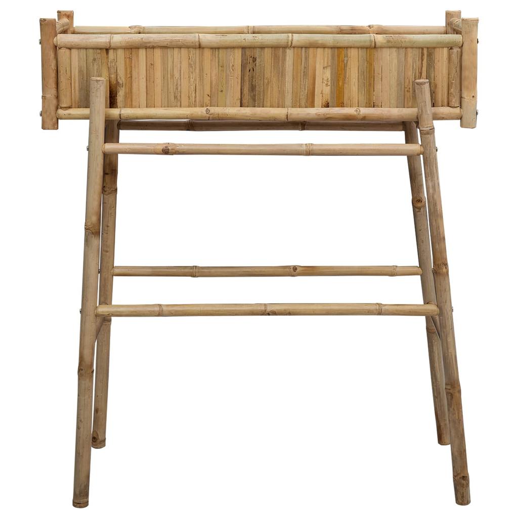Garden Planter with Stand Natural 100 X 38 X 114 Cm Bamboo