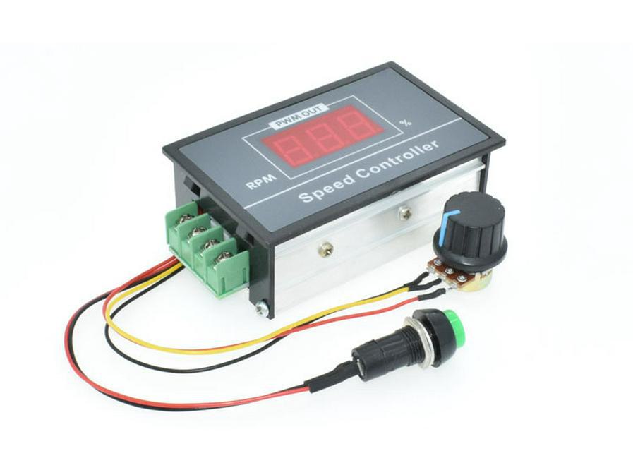 Digital Display PWM DC Motor Speed Controller 6V-48V Stepless Regulator with Display