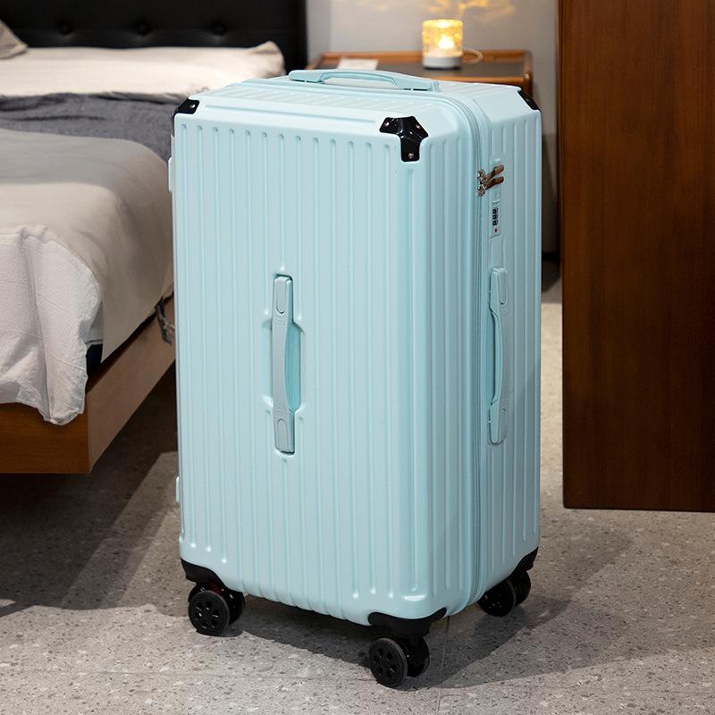Women's Lightweight Travel Suitcase - Five-Wheel, 24"/28" Options, Large Capacity, Corner Protectors