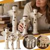 3Pcs Farmhouse Angel Trio Figurines Vintage Tabletop Ornament Shelf Decor  Living Room