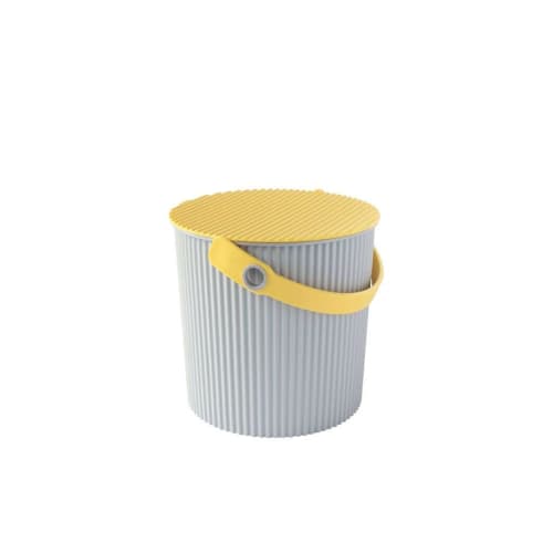 Yawata Kasei 10L Yellow Bucket with Lid, Way-Be Frey Chair Bucket, 230632