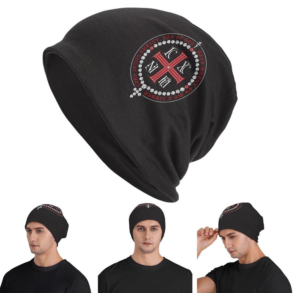 Kalvarienberg Kreuz Christlich Orthodox Jesus Gebet Erwachsene Mützen Strickmützen Mütze Warm Herbst Winter Outdoor Skullies Hüte