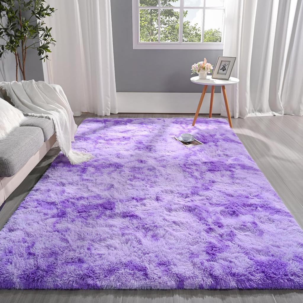 Puszysty Dywan Wewnętrzny Pluszowy Miękki Dywan do Salonu Antypoślizgowy Trwały Dywan Obszarowy do Sypialni Dziewcząt Pokoju Dziecięcego Dywany