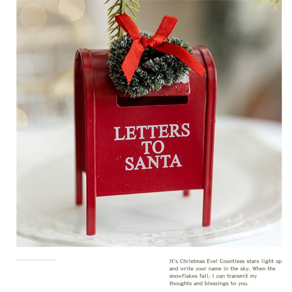 Creative Christmas Hanging Postbox Santa Claus Christmas Tree Decor Xmas Ornament  New Year Party