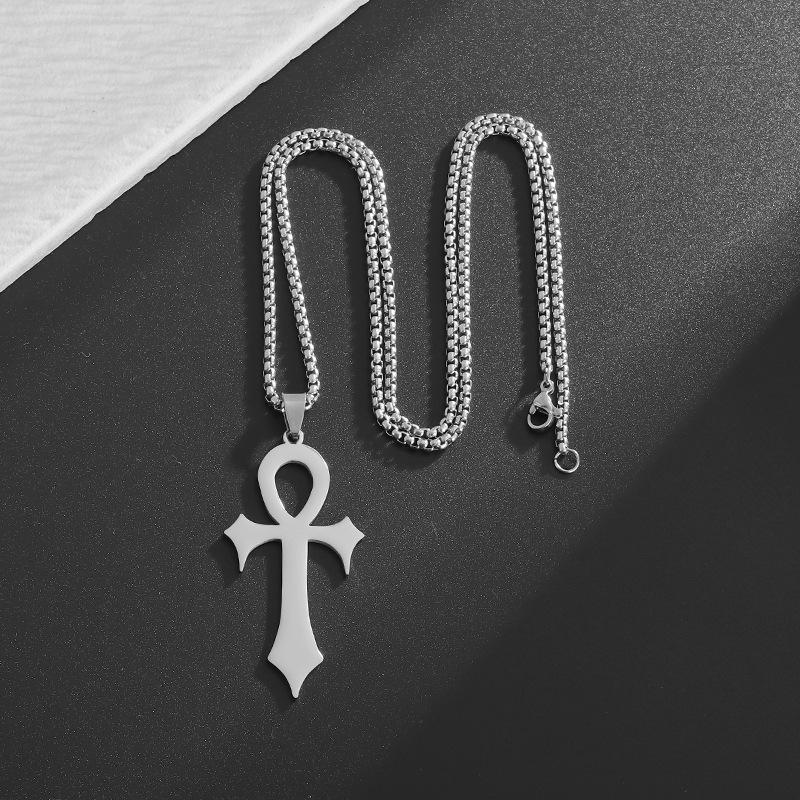 Style Jewelry Cuban Chao Anka Cross Light Luxury High-end Pendant Necklace