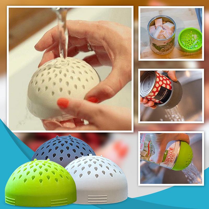 Food Grade Silicone Gel Filter Water Filter Cover Filter Funnel Multi-Use Mini Colander Food Mesh Can Drainer Kitchen Gadget