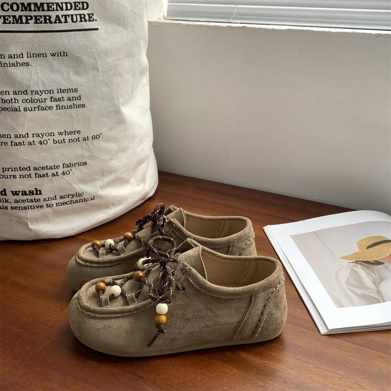 New product hot sale autumn new retro versatile one-pedal casual shoes single shoes 5264