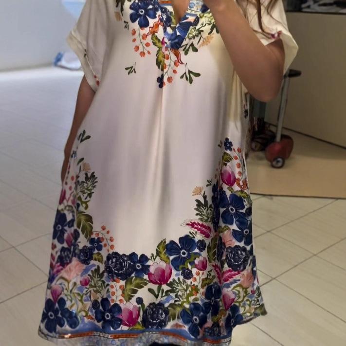 

Digital Printed Plus-size Dress 5XL