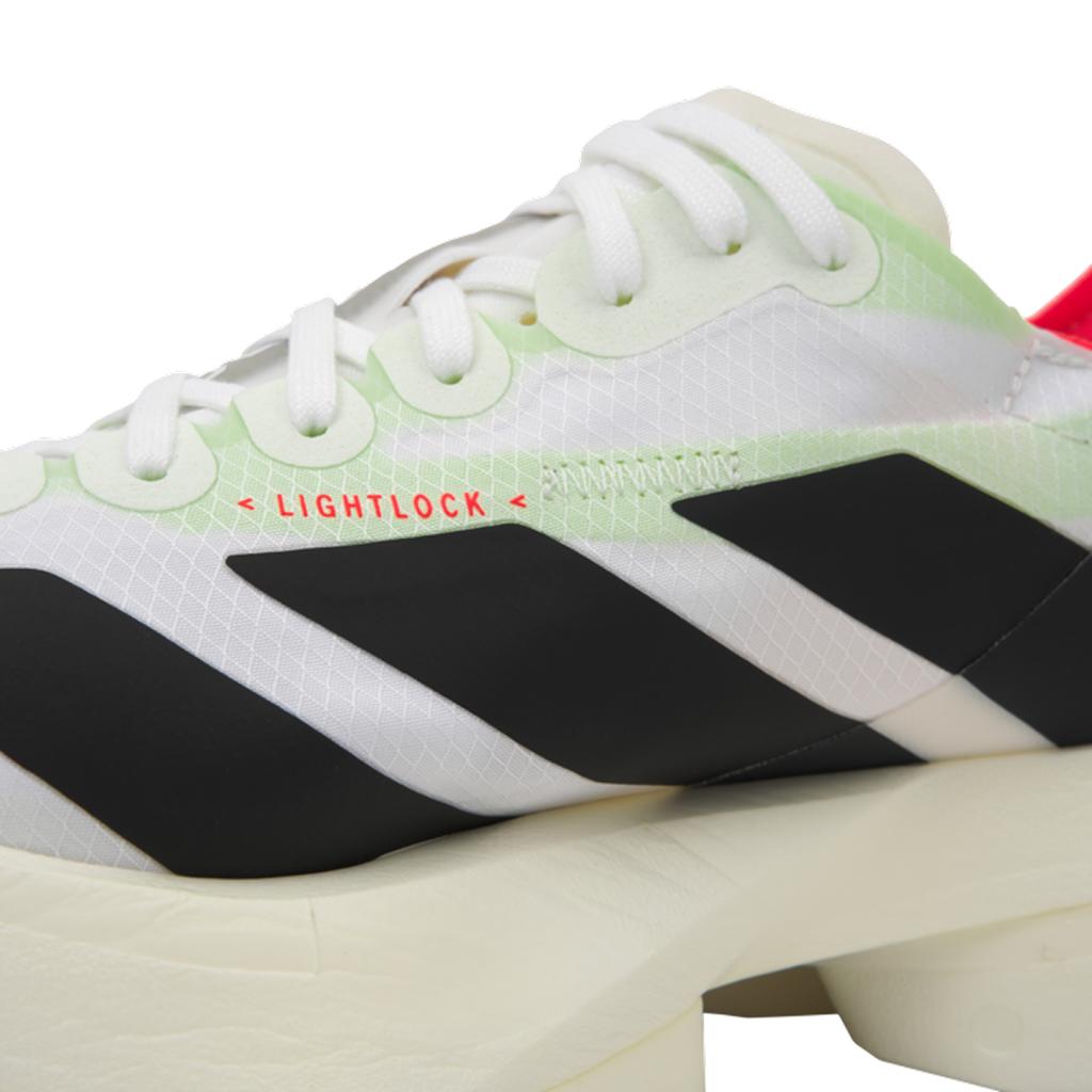adidas Adizero Adios Pro 4 Branco Preto Tênis Masculinos Branco-Nuvem Preto-Essencial Prateado-Metálico JR1094