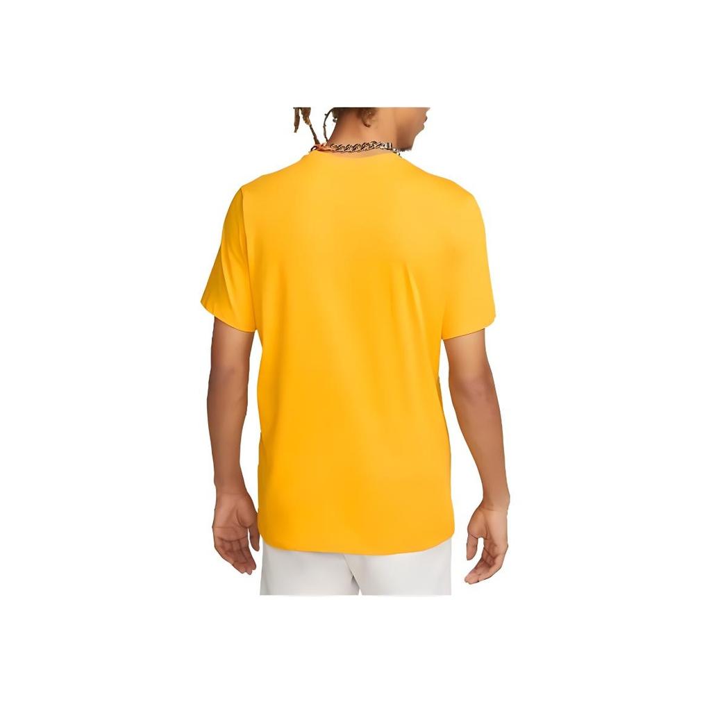 New Nike T Shirts Men Gold AR5007-740